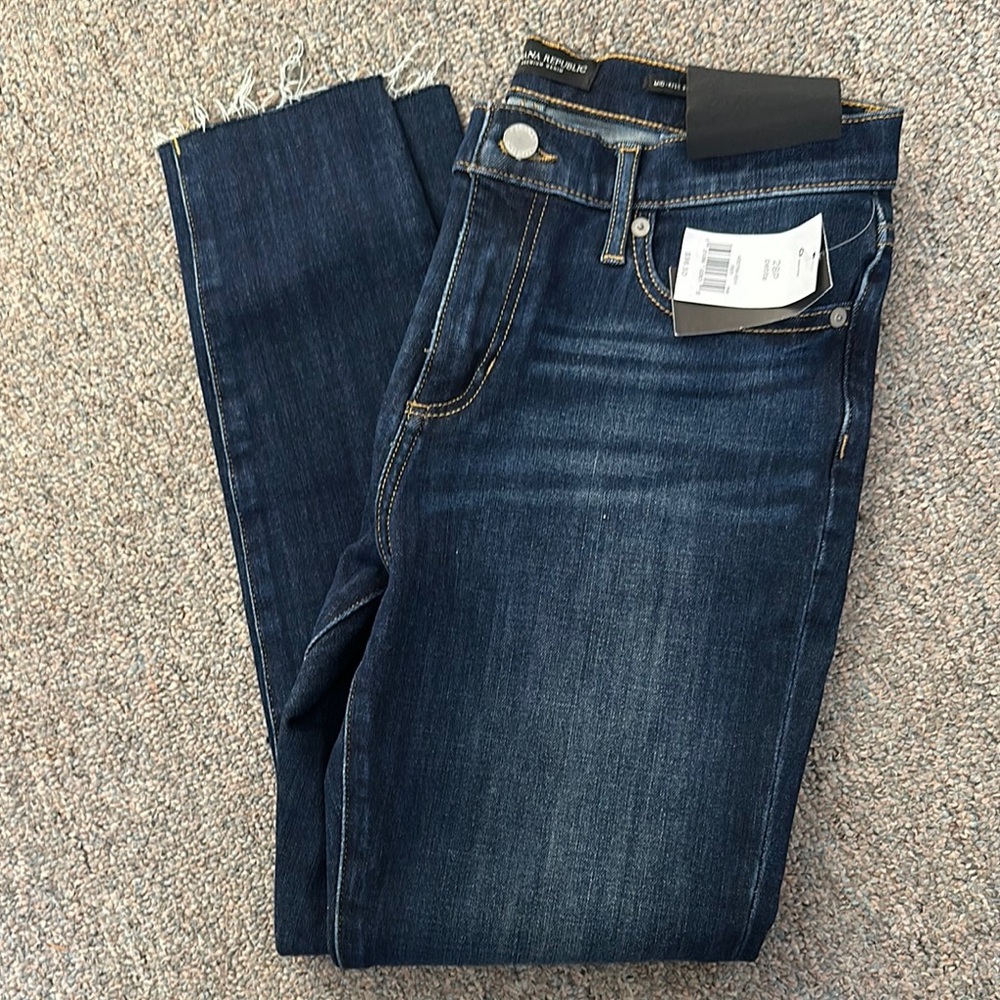 NWT, 28p banana republic mid rise skinny ankle jeans